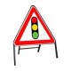 750mm Traffic Signals Ahead Sign